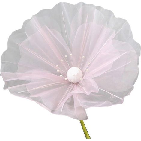 Site web de décoration de mariage en extérieur avec de grandes fleursrose (1/5)
