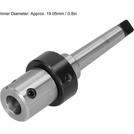 Cône morse MT2-19.05mm avec refroidissement interne, adaptateur R8 pour outillage industriel – précision et durabilité pour vos travaux d’usinage (1/5)