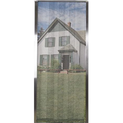 Zanzariera per porta 4 teli per insetti 95x215cm Poly