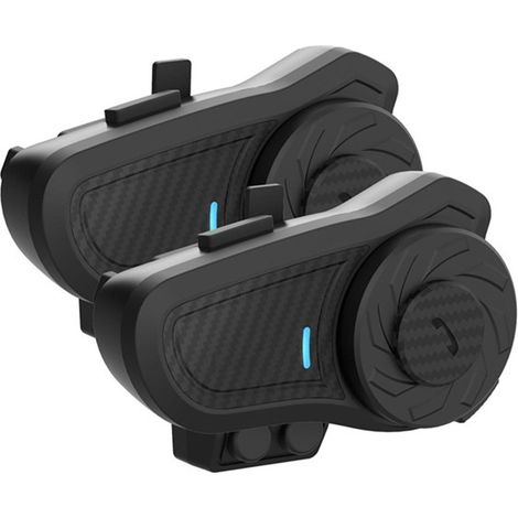 1 Paar Bluetooth-Intercom-Kopfhörer für Fahrradhelme, Qualcomm-Lösung für zwei Personen mit einer Reichweite von 800 Metern, Musik-Sharing und Kompatibilität mit Diensten von Drittanbietern.