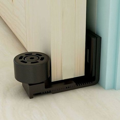 Guide de Plancher - YYV - Ajustable - Noir - Pour Porte Coulissante - Mur Porte (1/4)