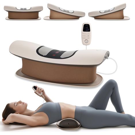 Appareil électrique de traction lombaire - Appareil de massage du dos électrique - Étirement du dos - Coussin de fascia vibrant - Utilisé pour la taille - Coussin de taille qui est utilisé après (1/5)