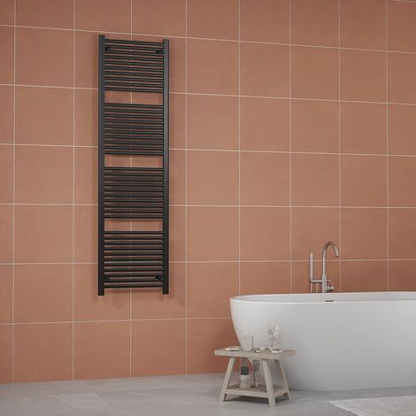 Termoarredo scaldasalviette 1800x500 nero opaco interasse 450 Antares (1/4)