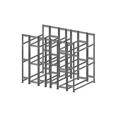 Estantería para neumáticos  galvanizada  estantería de bloque 