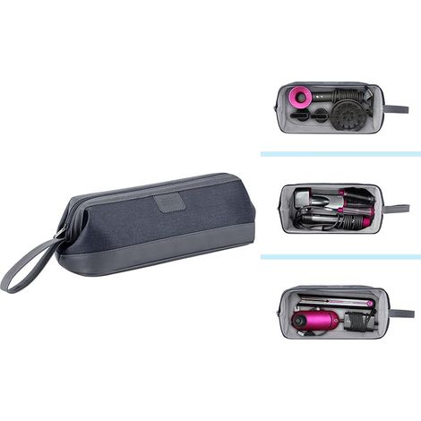 Sac de voyage et rangement étanche pour sèche-cheveux Dyson Supersonic HD01/HD03, Airwrap, fer à lisser Dyson Corrale et accessoires (gris) (1/5)