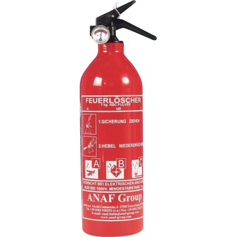 ABC-Feuerlöscher 1 kg mit Manometer