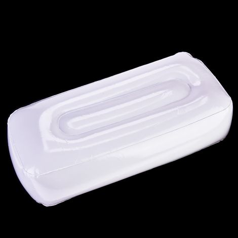 Coussin d'Assise Gonflable et Pliable pour Pêche, Camping et Randonnée - Blanc (1/5)