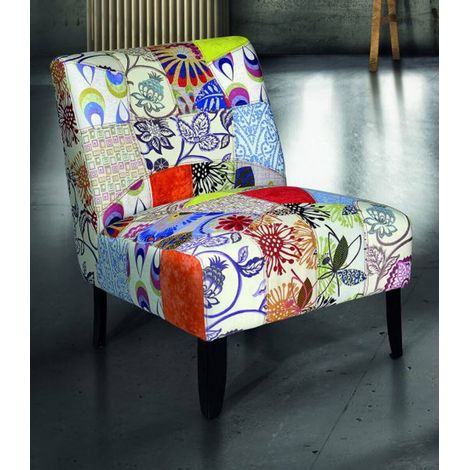 Poltrona moderna Fantasy patchwork imbottita