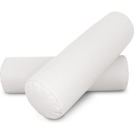 Cojin rodillo 50x15 Blanco PACK 2 UNIDADES 50x15 Blanco