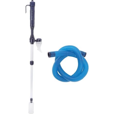 Limpiador eléctrico de grava para acuarios, aspiradora para acuarios con sistema de sifón, diseño de hélice en espiral para facilitar los cambios de agua y la limpieza de la arena. (1/5)