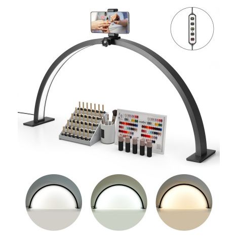 Lampe d’Esthéticienne Demi-lune de Table Lampe LED Arc pour (1/5)
