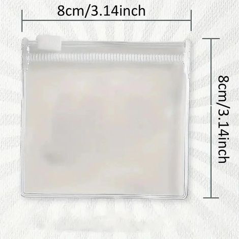 Pochettes de rangement pour bijoux et accessoires - Pochettes à fermeture éclair réutilisables pour pilulier et articles de voyage, pochettes en nylon avec fermeture éclair (1/5)