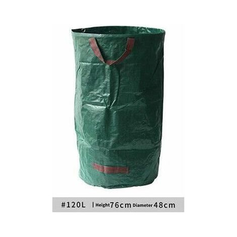 royaluxe - Sacs à déchets de jardin - Sac poubelle étanche pour feuilles de jardin - 120L-76 x 48 x 48cm Extérieur (1/4)