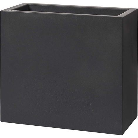TeraPlast Vaso Schio Tower Antracite Resina 80×40 cm (1/4)