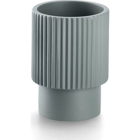 Gestreifter Becher aus Polyresin STRIPES, Ø 8 cm