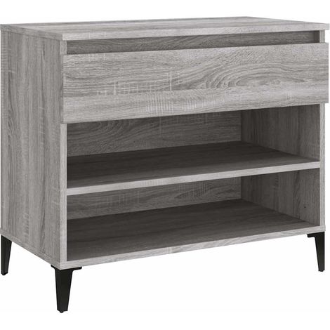 Maison Exclusive - Scarpiera Grigio Sonoma 70x36x60 cm in Legno Multistrato