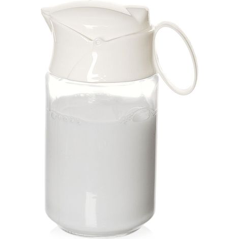 Brocca per latte in vetro con manico, brocca, lattiera, 235 ml ORION 155302 (1/4)