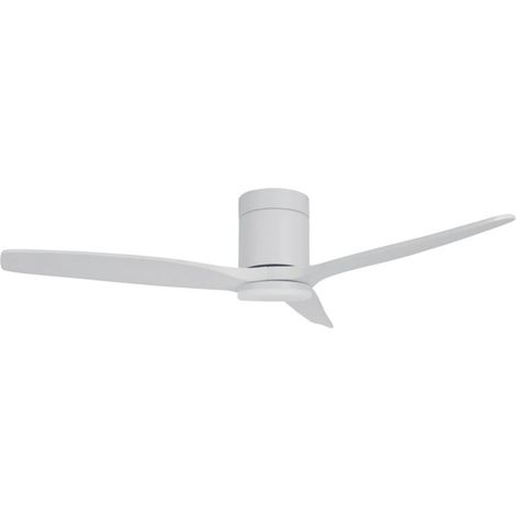 Ventilador techo Kasama con luz CCT regulable y mando Ø132 DC Blanco (1/5)
