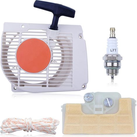Kit de Lanceur pour 029, 030, 031, 039, MS290, MS310, MS390 Tronçonneuses, Corde de lanceur+Bougie d'allumage+Filtre à air, Remplacer 1127 080 2103, 11270802103 (1/5)