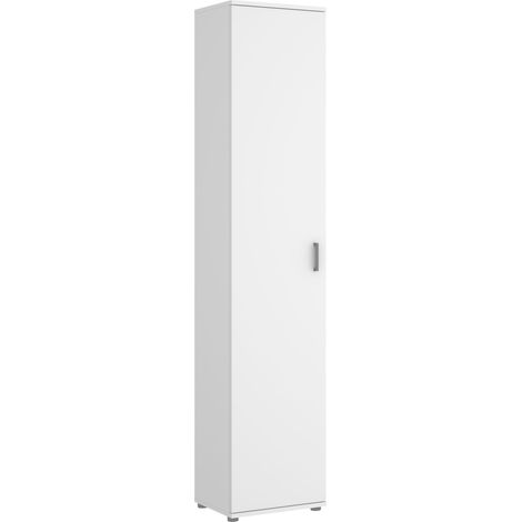 DEKIT - Armario Multiusos de 1 puerta color Blanco - 190x39x35 cm - Modelo FIT (1/10)