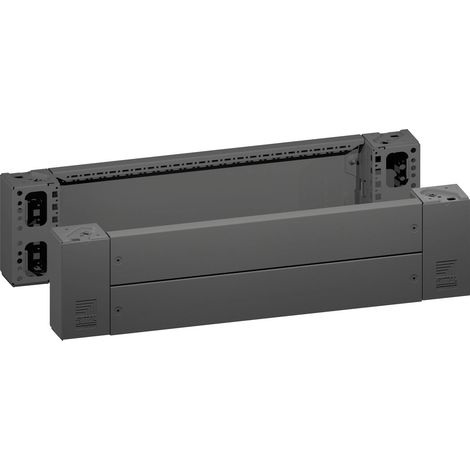 [NEUWERTIG] B-Ware Rittal Sockel Eckstück Blende Vx Sockel Eckstück Schwarz 800x200mm Stahl