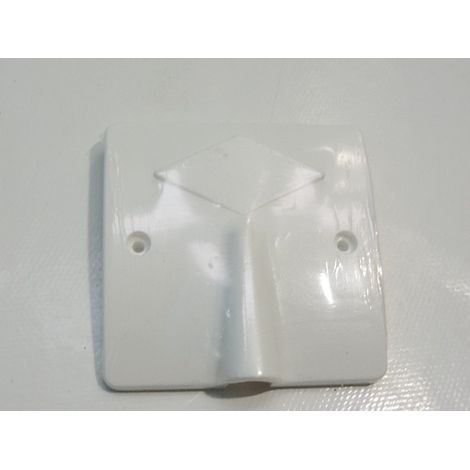 Sortie de cable 10-20A blanche 80x80mm à encastrer sur boite standart Ø 67mm (non incl) fixation vis SIB ADR P11016