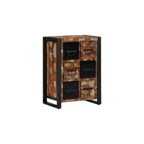Buffet 50x35x70 bois massif de récupération (1/5)
