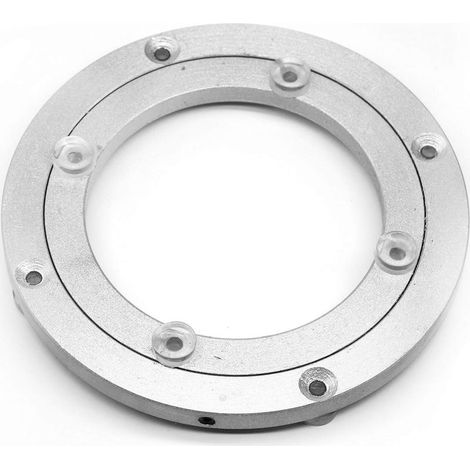 Plateau tournant en Alliage d'aluminium Robuste avec roulement à roulement Rond pour Salle à Manger Plateau pivotant Lisse pour Table de Servir, présentoirs de foires commerciales (1/5)