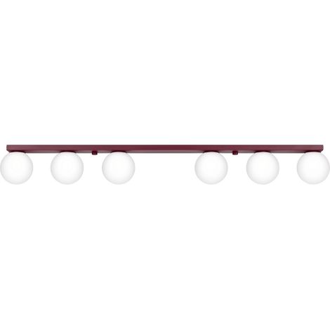 Deckenleuchten Yoli burgund 6xG9 120cm Stahl Sollux (1/5)