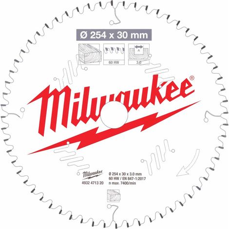 Milwaukee Kreissäge 254x30x3.0x60z CSB (1/5)