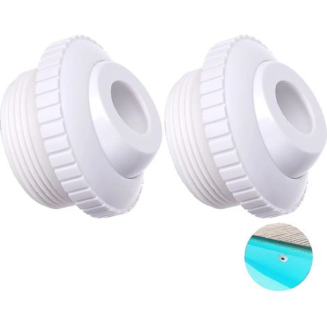 buse de refoulement directionnelle pour piscine, orifice de vidange, buse de retour de piscine en 2 pièces, pièces détachées et accessoires pour piscine à filetage (1/5)