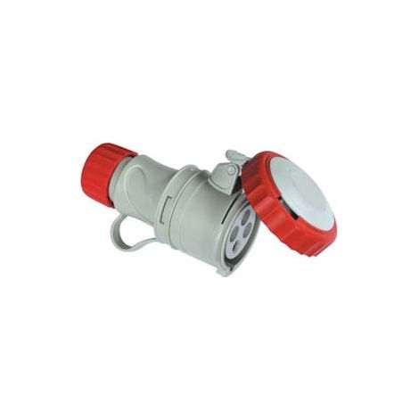 Spina Industriale Volante Rossa 3P+N+T IP67 16A Rosso 71145 V 2 Pezzi