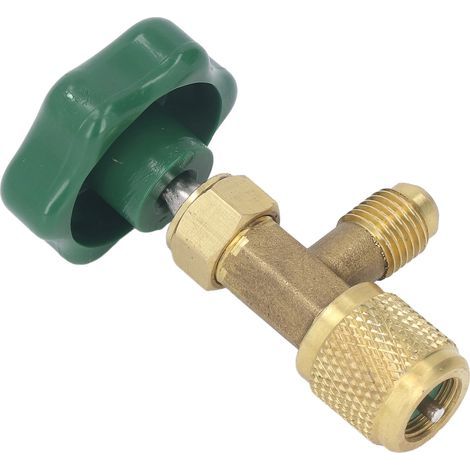 Ersatzventil für den Kältemittelbehälter einer Klimaanlage, aus ABS-Kupfer, auslaufsicher, 1/4" SAE (1/5)