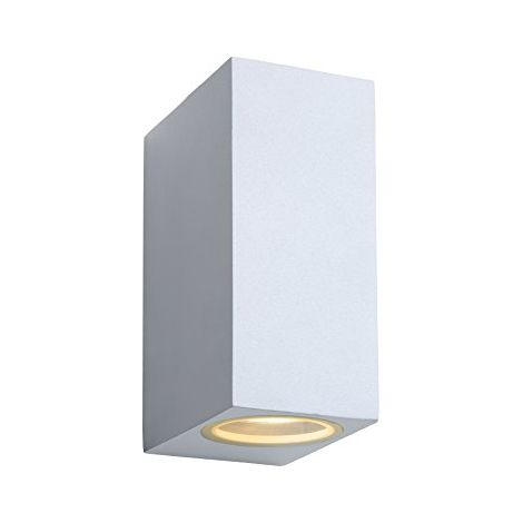 LUCIDE Zora LED Faretto Parete per Esterni-LEDDim. -GU10-2X5W 3000K-IP44 GU10, 5 W, Bianco, 9 x 6,5 x 15 cm (1/4)