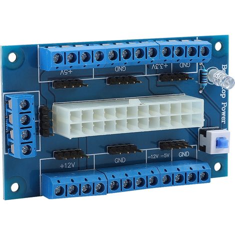 Carte d'adaptation ATX 24 broches vers 20 broches pour alimentation PC - Testeur de banc de montage