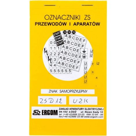 Señales autoadhesivas ZS D12/UZK E04ZP-02030402000