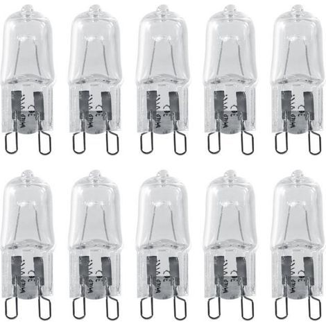 G9 Light Bulb - Eco-friendly - 10 pieces - Warm White - 40W - Halogen - 3000 hours lifespan (1/4)