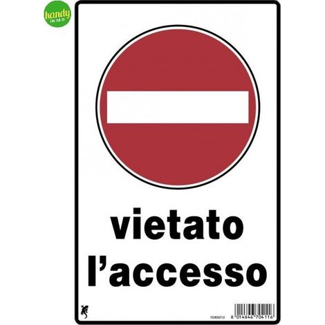 Cartello 3M vietato l' accesso proprieta' privata 30 x 20 cm