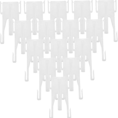 20 accessoires de quincaillerie robustes pour rideaux, crochets à cliquet, barres horizontales, poulies, plis et accessoires pour tissus de rideaux. (1/5)