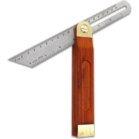 318 mm False carpenter's square with slide (1/4)