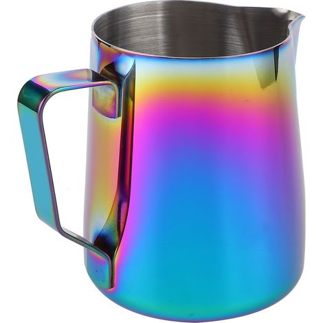 Pichet à café en acier inoxydable pour la préparation de latte art, 600 ml, coloré. (1/5)