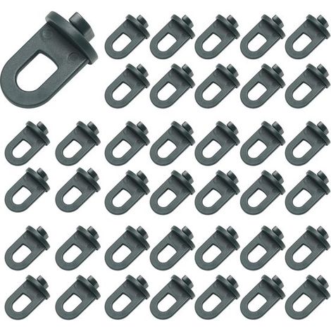 Pinces pour serre - 50 pièces - Clips de serre - Crochets de jardin - Accessoires pour serre - Stables - Aide à l'escalade - Plastique - Pour votre serre et votre jardin - Vert (1/5)