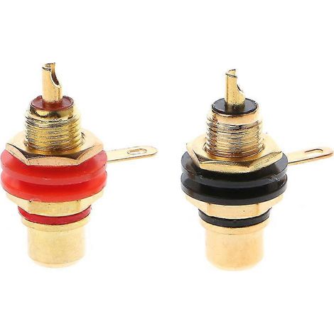 Adaptateur de montage sur panneau de châssis avec connecteur RCA femelle, borne O P1
