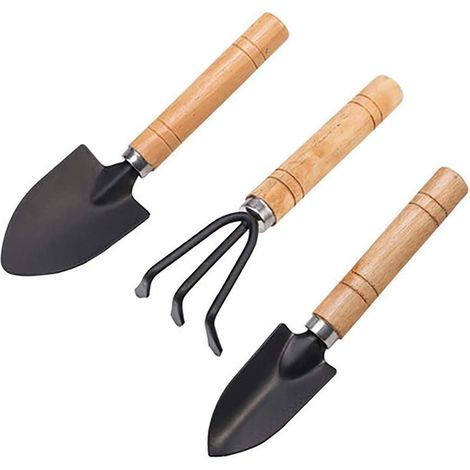 3 PCS Mini Outils De Jardin Ensembles Durable Jardinage Outil À Main Ergonomique et Résistant À La Rouille pour Femmes Enfant Hommes Jardinier (1/5)