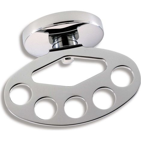Novaservis Metalia 1 - Porta spazzolino e dentifricio a parete, cromo 6144,0