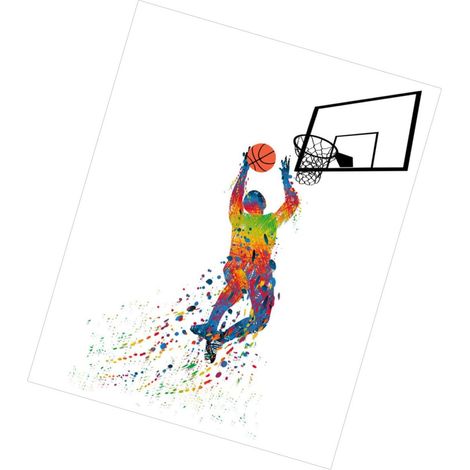 Autocollant Sport en Pvc Autocollant Amovible Facile à Coller Retirer Décoration Murale pour Chambre D'garçon et Filles Ambiance Sportive Active (1/5)