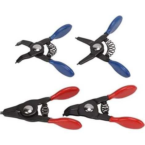 Small Circlip Pliers, 4 Pieces Mini Heavy Duty Metal Circlip Pliers for Internal External Circlips (1/5)