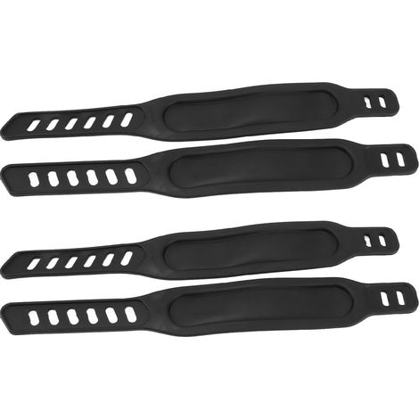2 Paires de Sangles de Pédales Universelles Réglables pour Vélo d'Appartement et Vélo de Route - Accessoires Fitness Maison