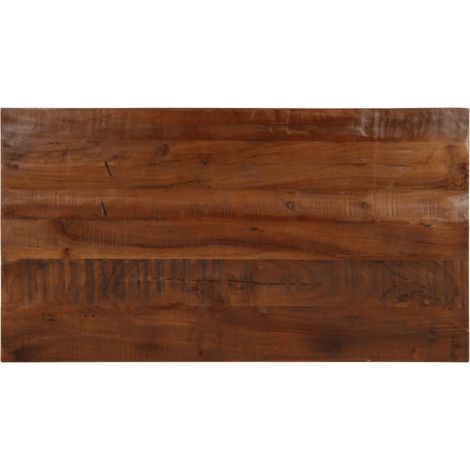 Tablero mesa rectangular madera maciza reciclada 110x60x2,5 cm