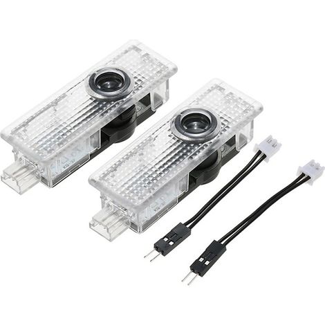 2 luces LED para puerta con logotipo, faros delanteros, aptas para proyector de puerta de BMW, luz de bienvenida